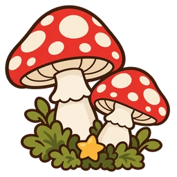Woodland mushrooms