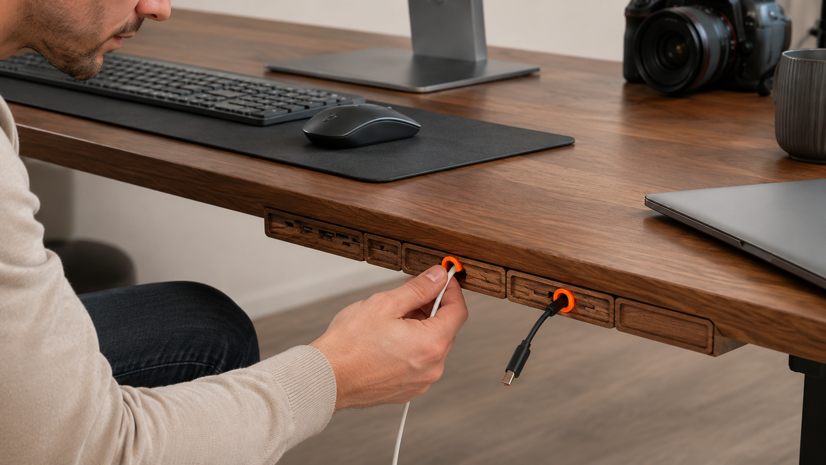 deciding whether a cable clip set improves a desk, office, or creator setup