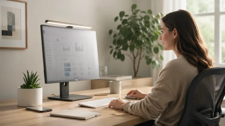 Could This LED Monitor Light Hanging Desk Improve a Small Setup?