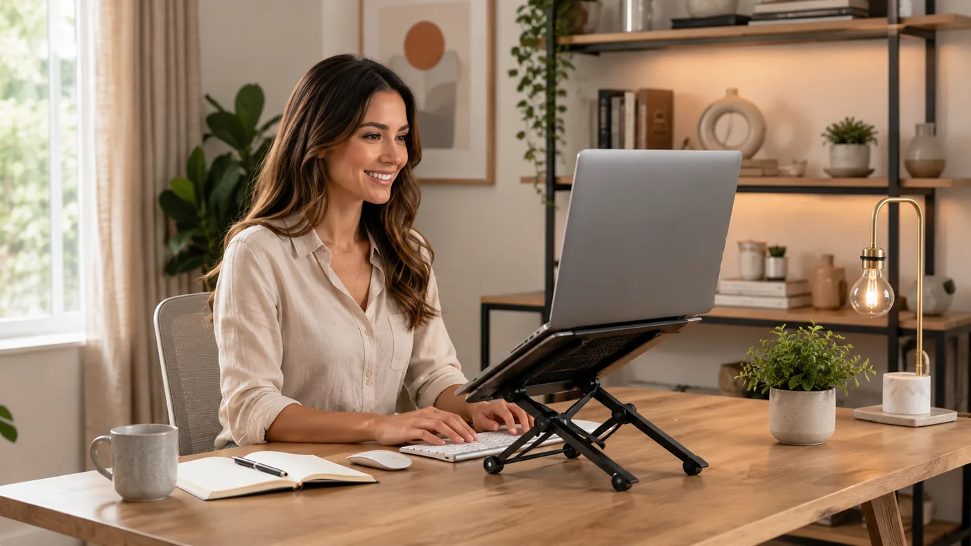 Laptop Taking Over Your Desk? This Stand Might Help