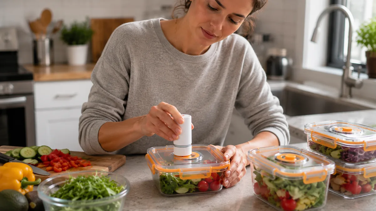 deciding whether a vacuum fresh-keeping box refrigerator sealed saves useful time or space in the kitchen