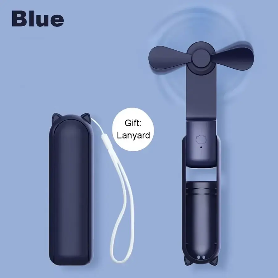 Folding Pocket Fan with Power-Bank Claim