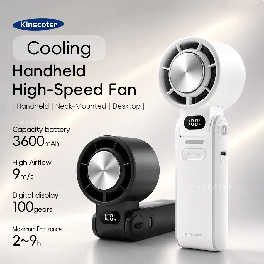 KINSCOTER 100-Level Foldable Handheld Fan
