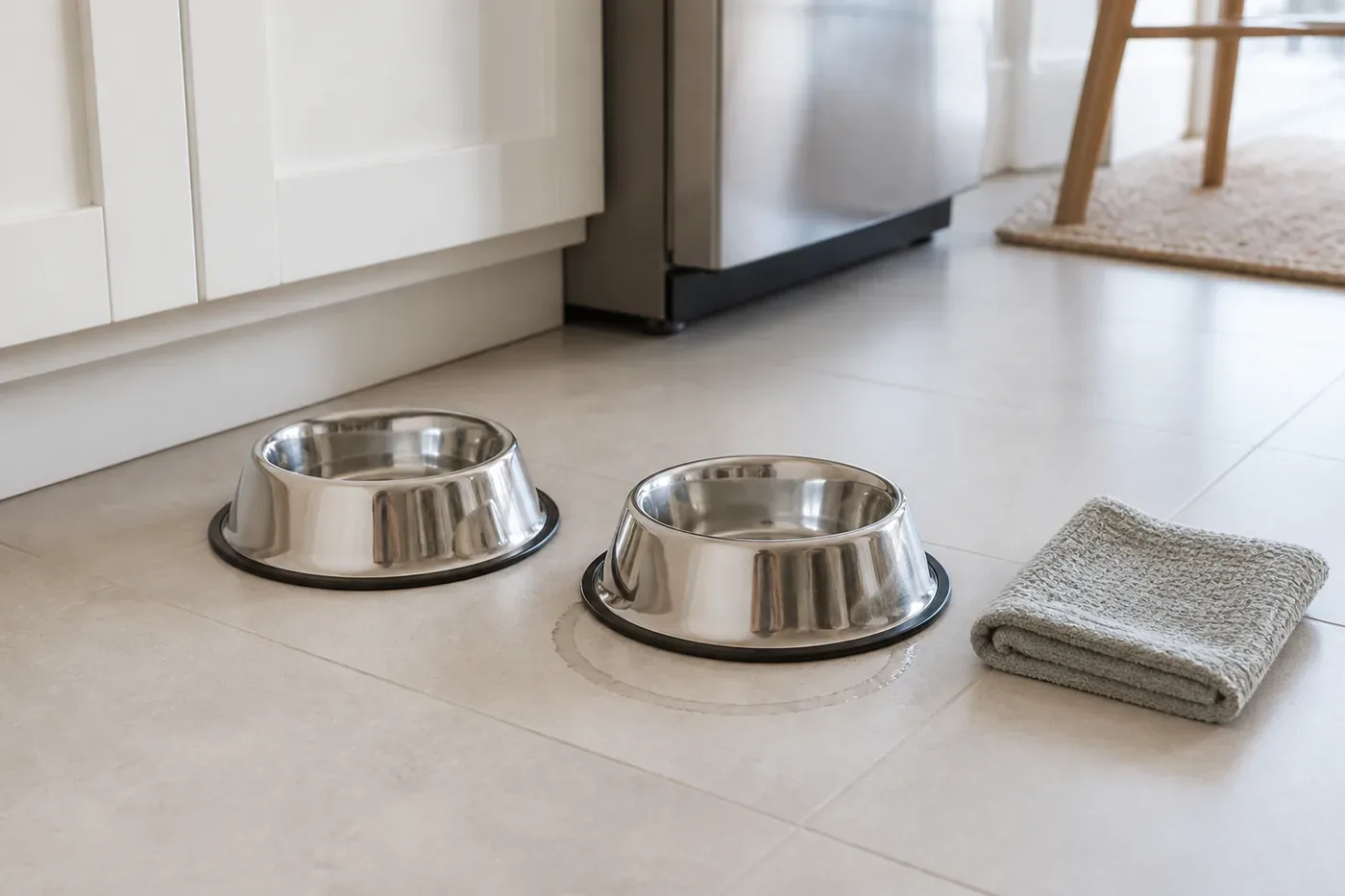 How Do You Stop a Pet Bowl From Sliding Across the Floor?