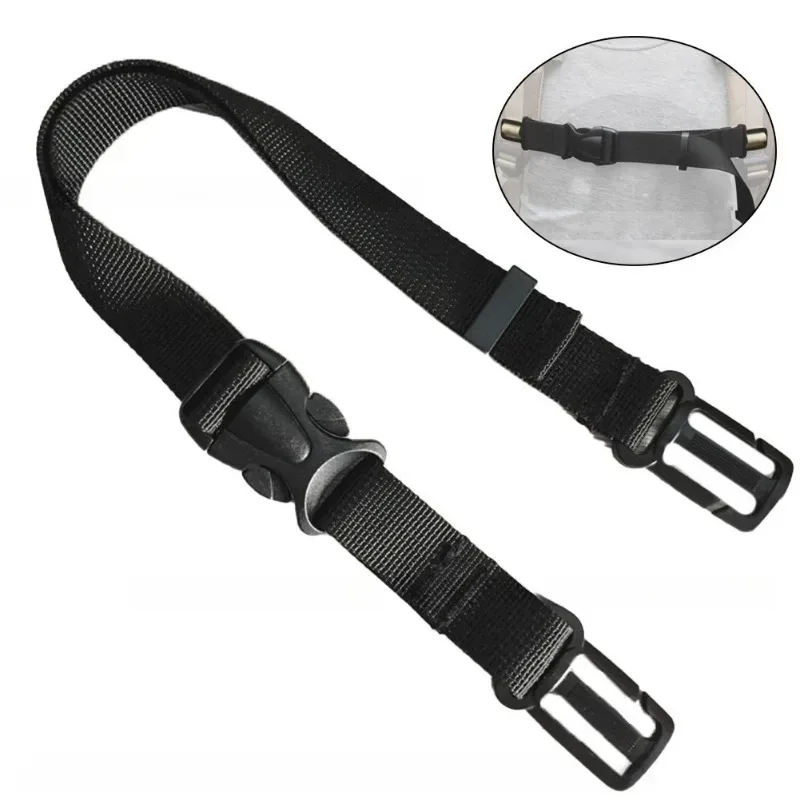 Adjustable nylon backpack sternum strap with buckle and strap attachments