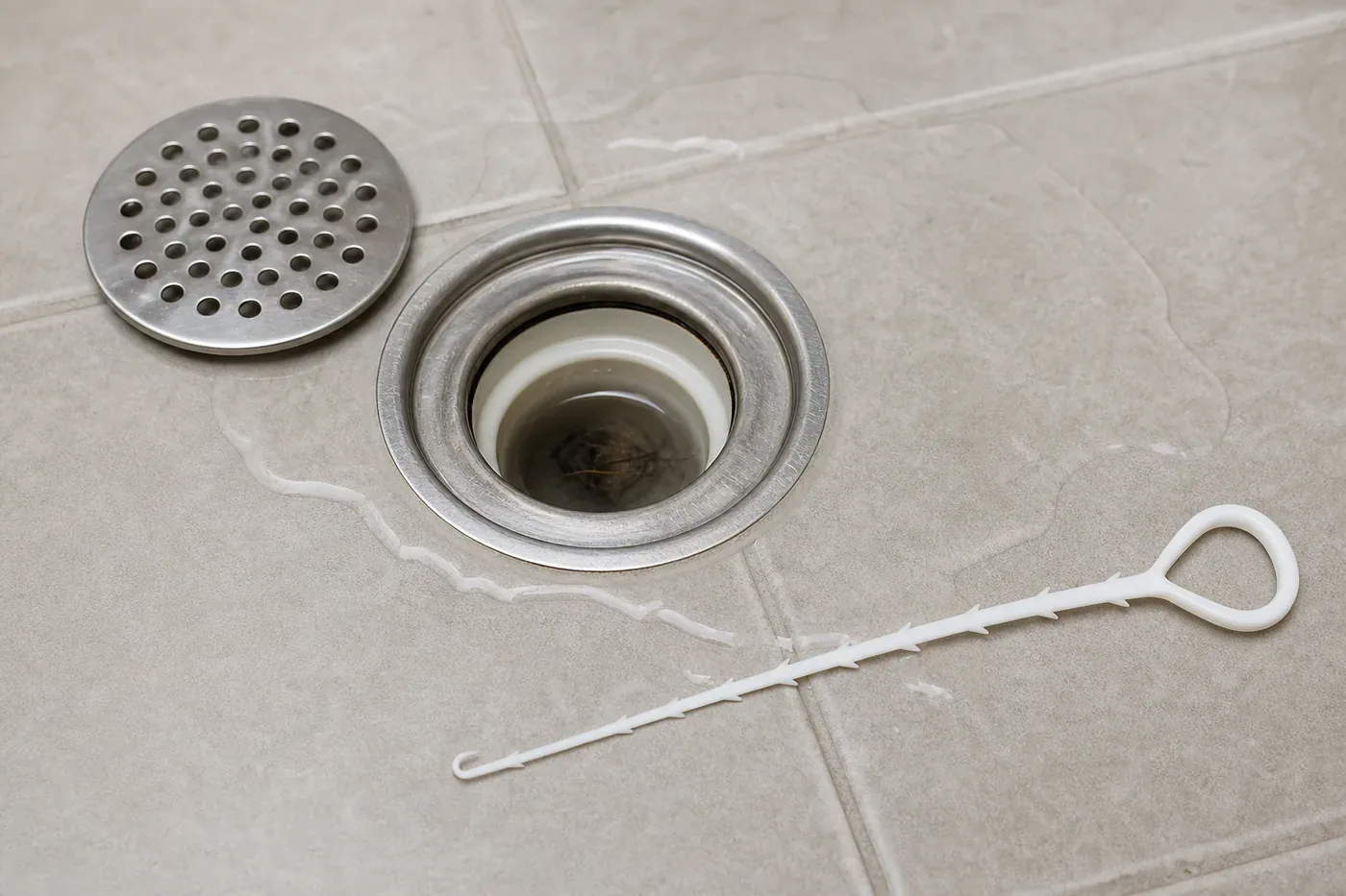 Why Is the Shower Drain Still Slow After Removing Visible Hair?